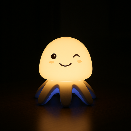 Lampara de silicona con música de medusa