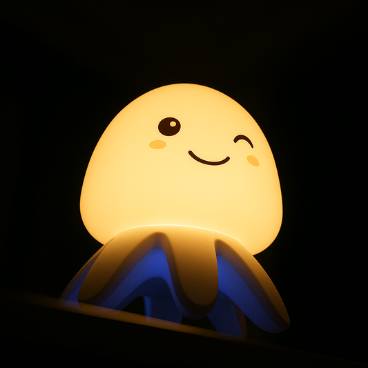 Lampara de silicona con música de medusa