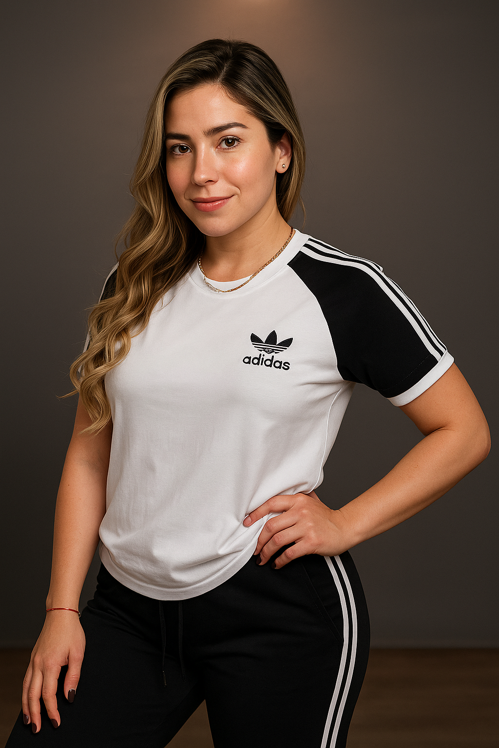 Conjunto manga rangla adidas