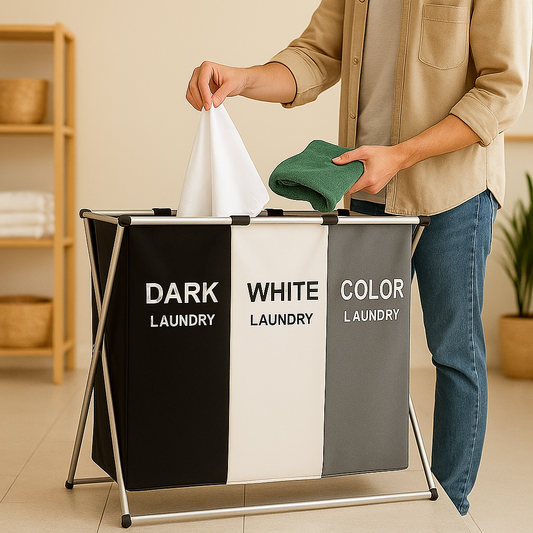 Cesta Cesto Canasta De Ropa Sucia Triple